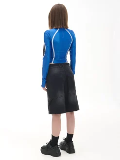 Czarno-niebieska koszulka longsleeve Baltic Games