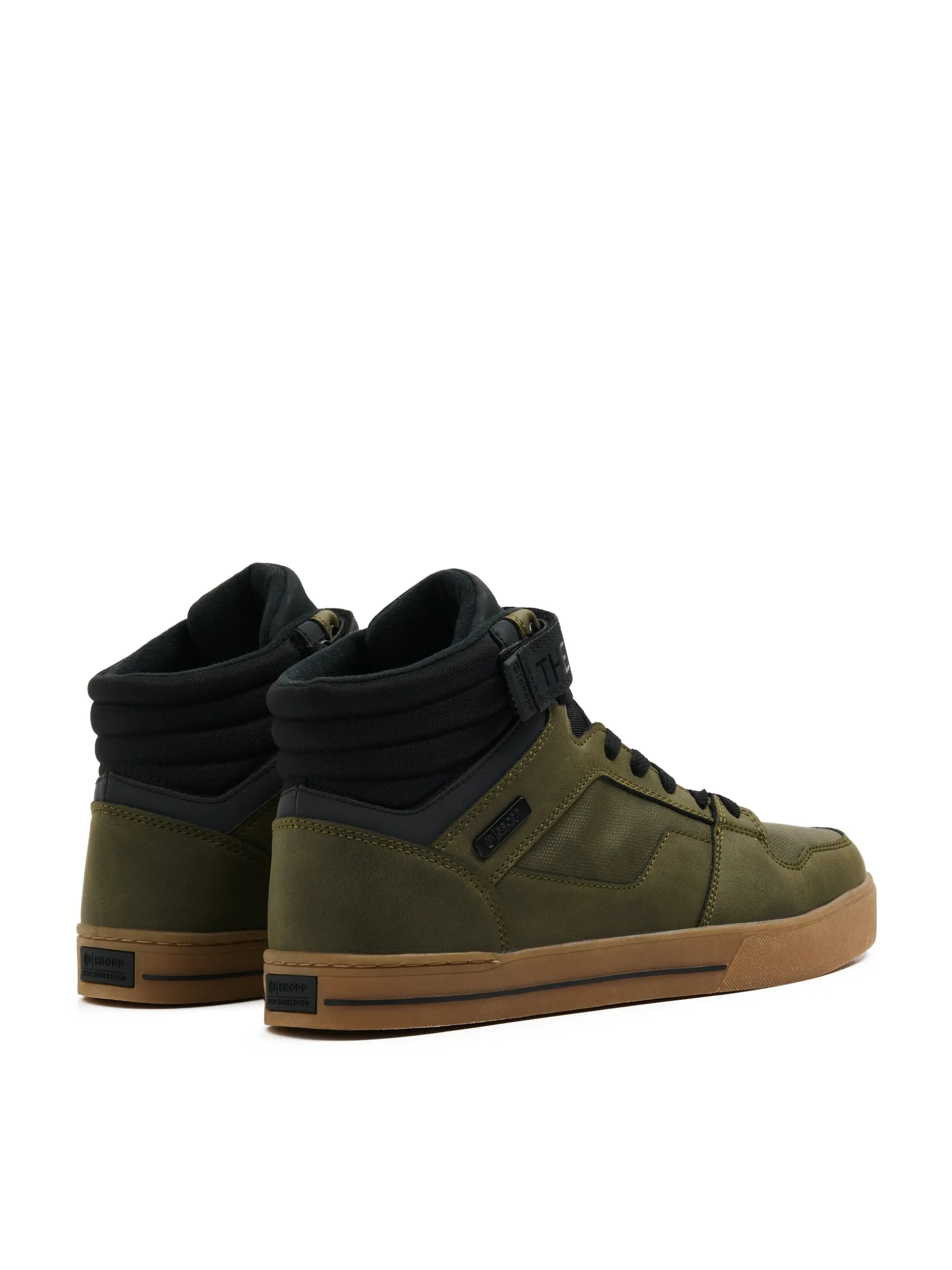 Czarno-zielone sneakersy