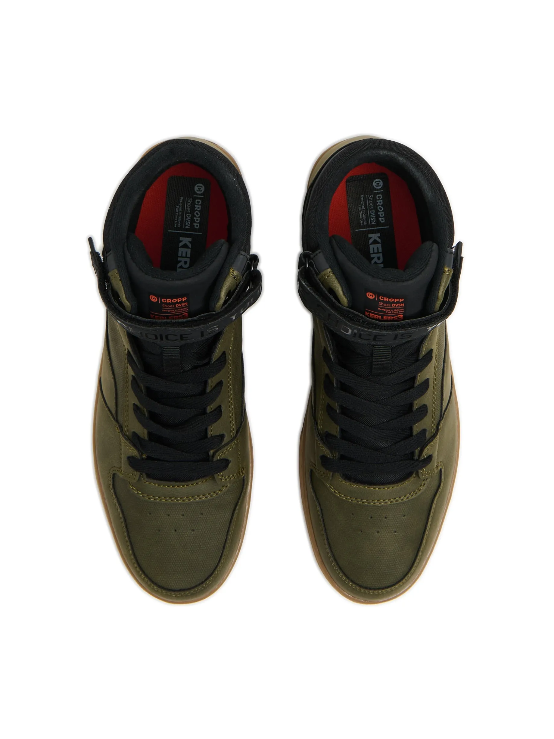 Czarno-zielone sneakersy
