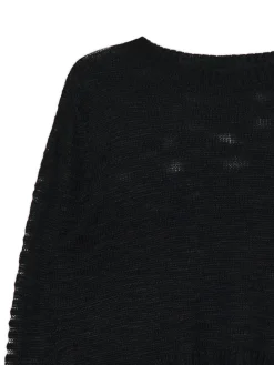 Czarny krótki sweter