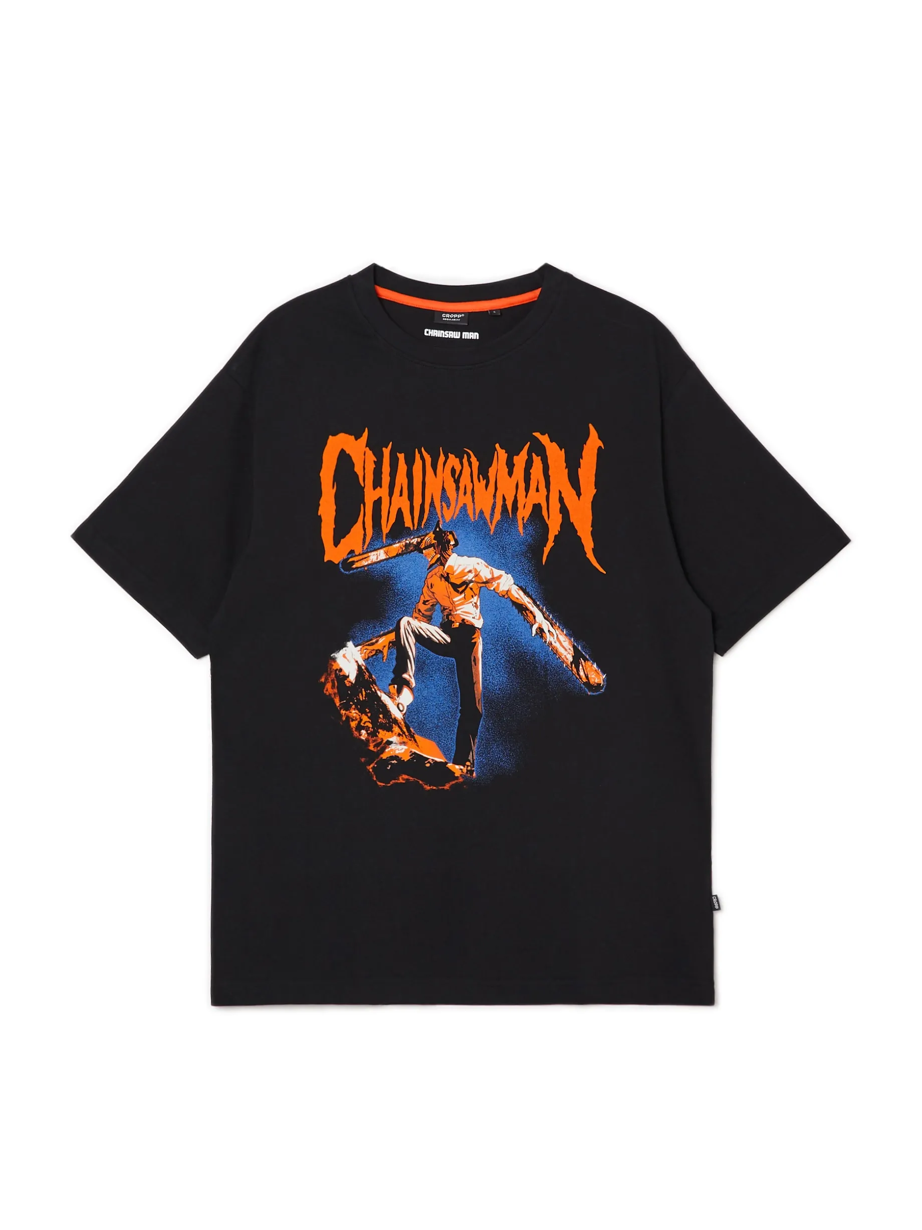 Czarny t-shirt z nadrukiem Chainsaw Man