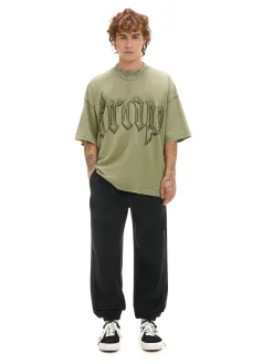 Dresowe joggery comfort fit z lampasami