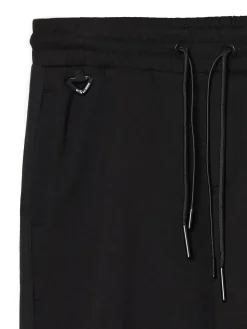 Dresowe joggery z podwójnymi troczkami