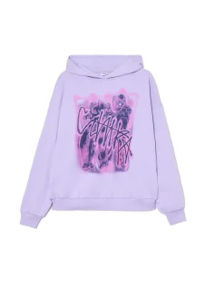 Fioletowa bluza z kapturem UNISEX