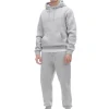 Gładkie szare joggery regular