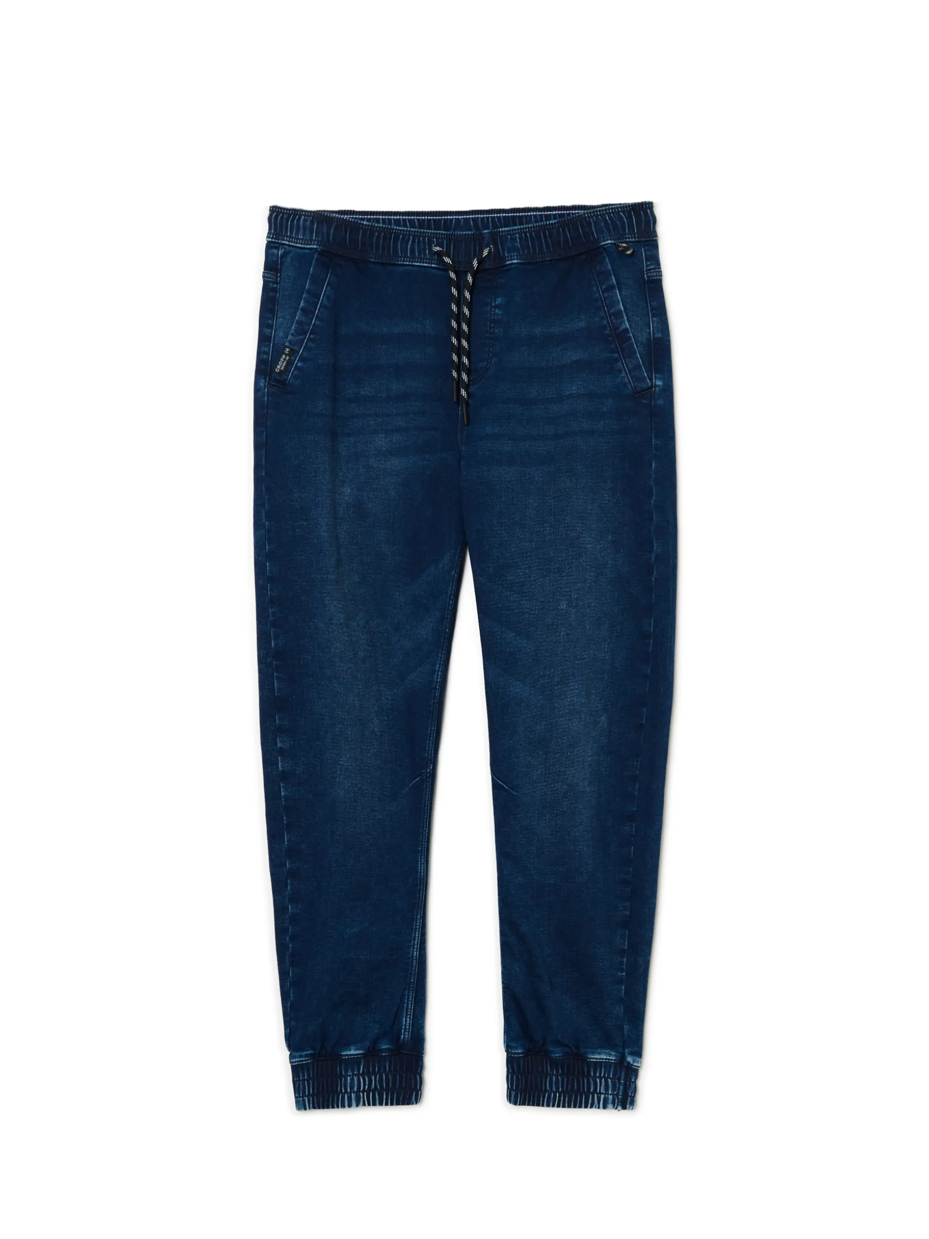 Granatowe jeansowe joggery regular