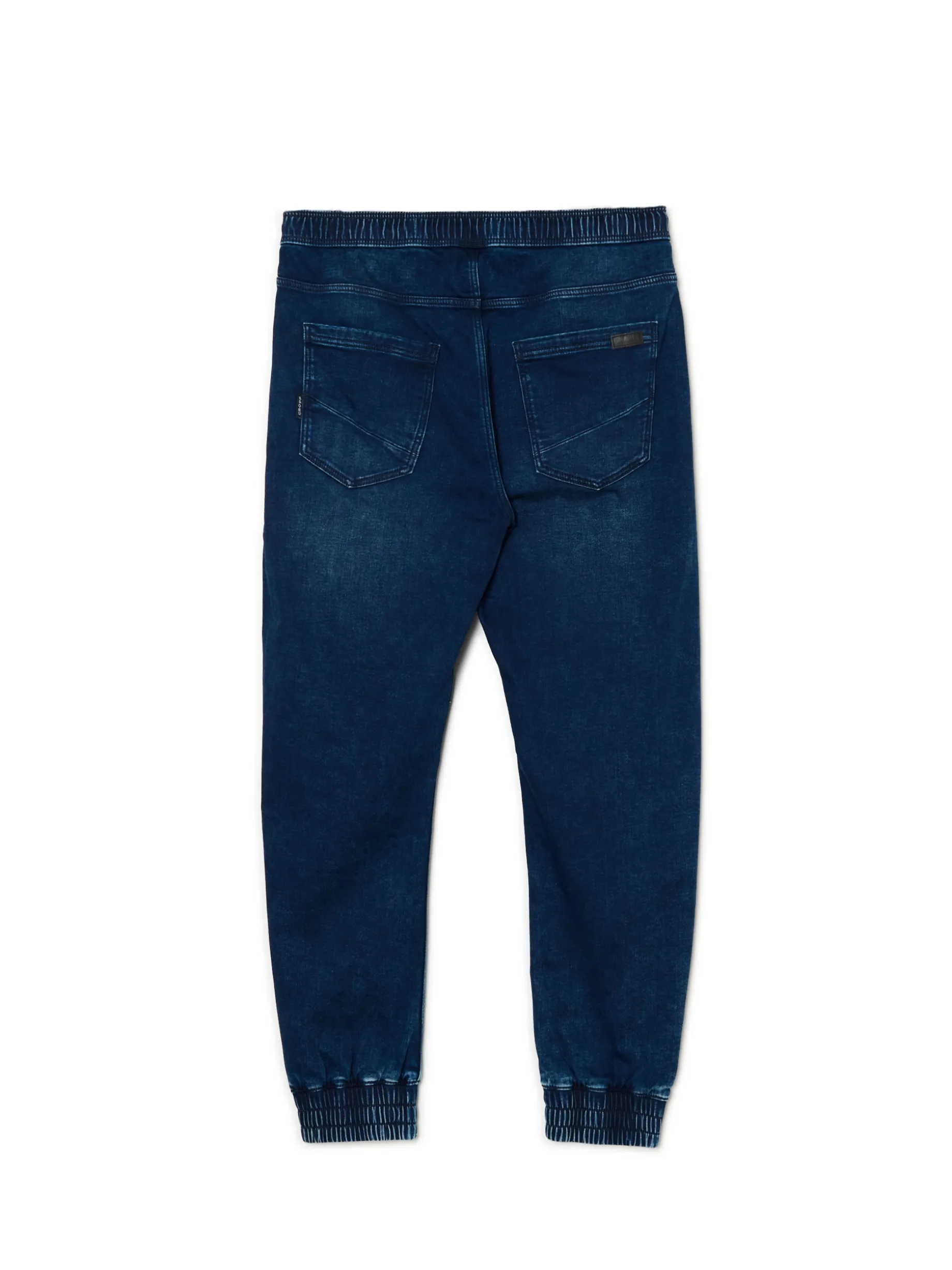Granatowe jeansowe joggery regular