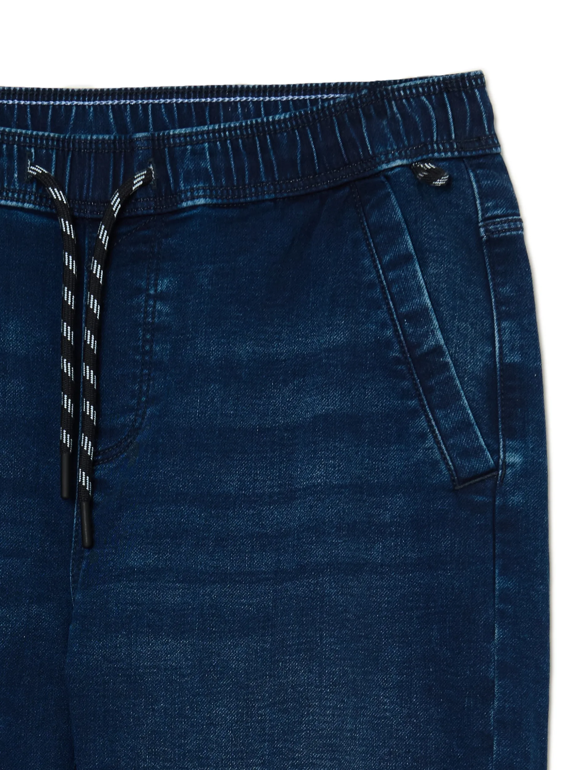 Granatowe jeansowe joggery regular
