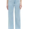 Jasne jeansy wide leg