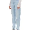 Jasnoniebieskie jeansy mom slim TALL