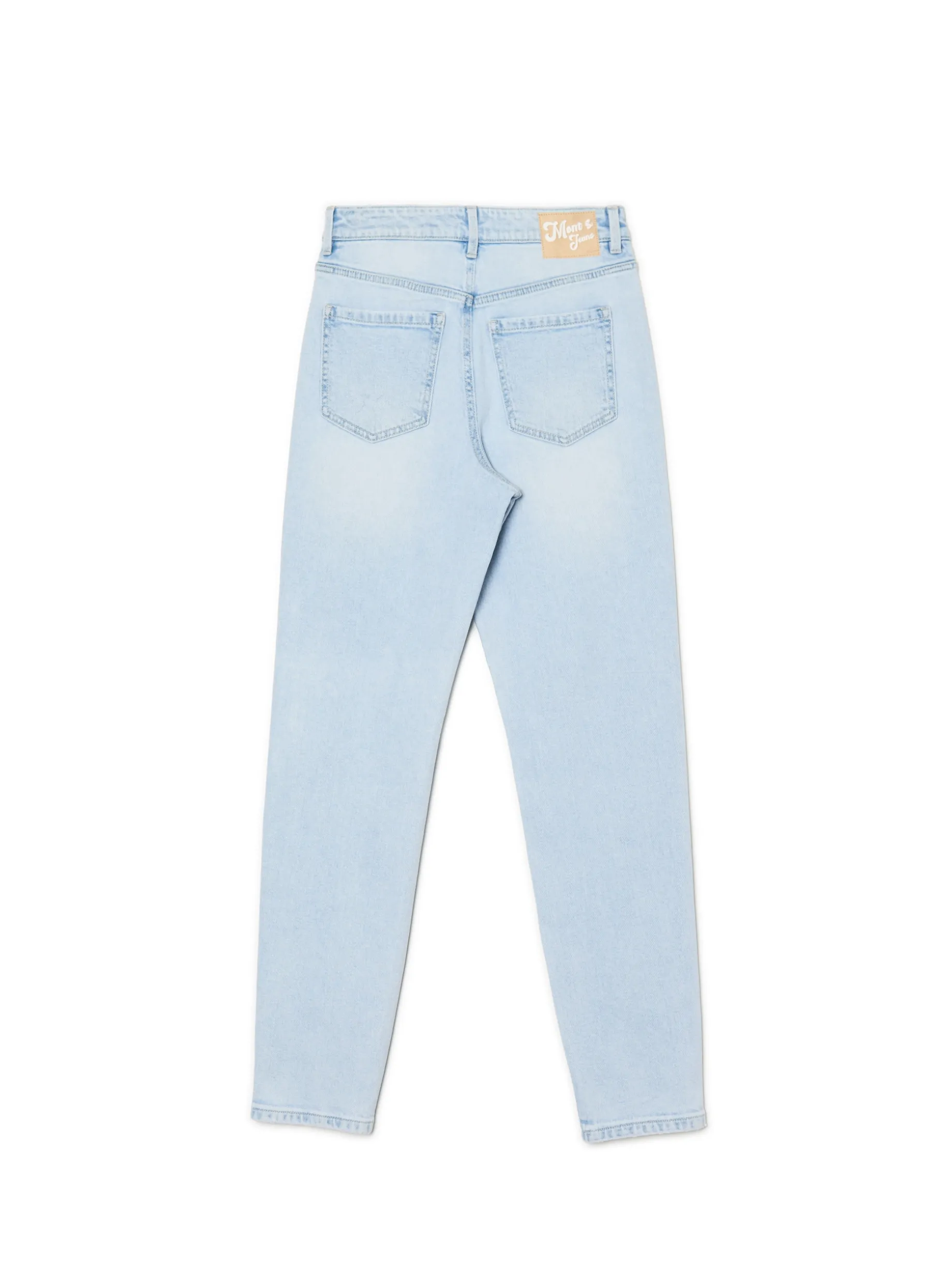 Jasnoniebieskie jeansy mom slim TALL