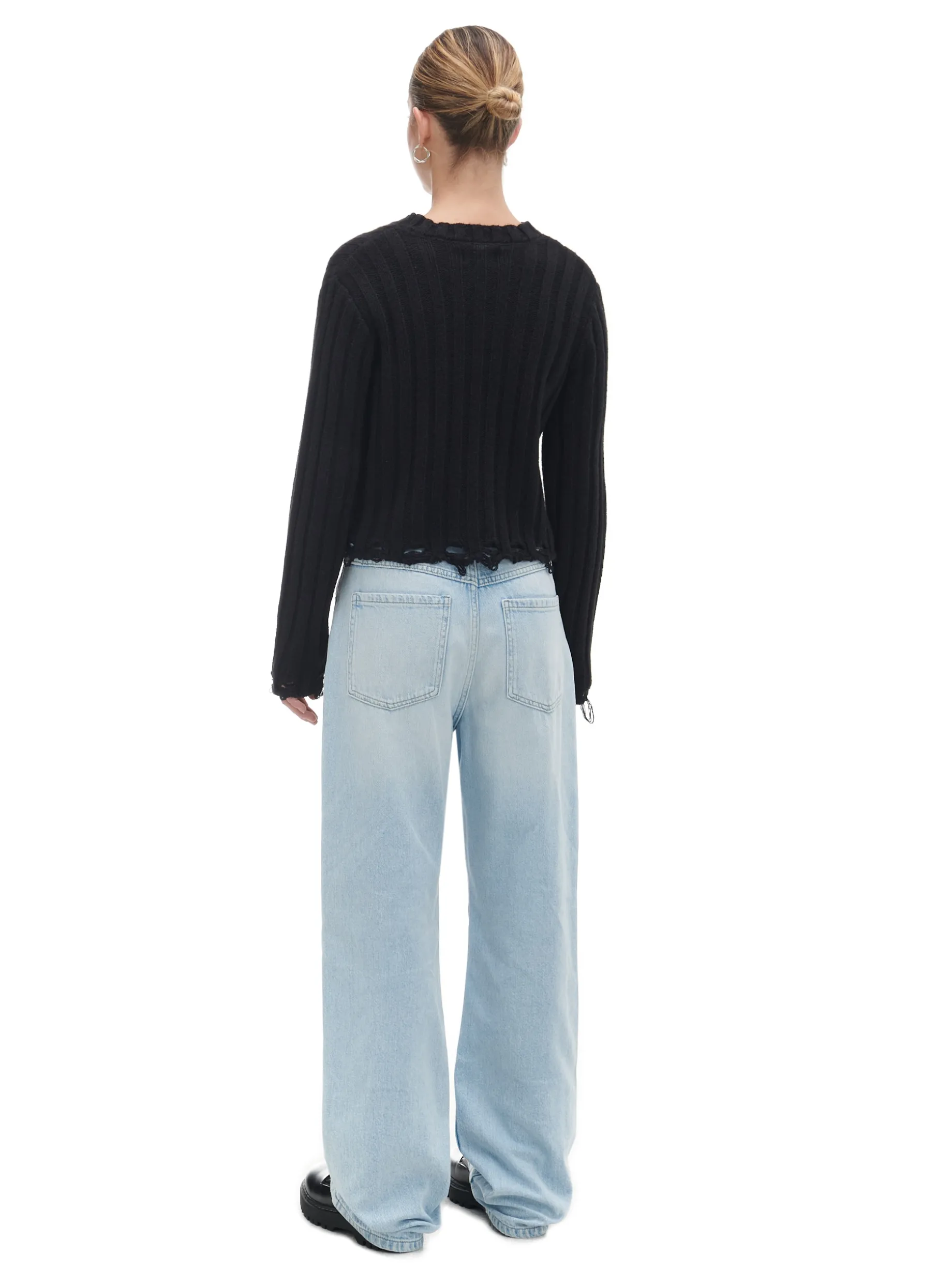 Jasnoniebieskie jeansy wide leg