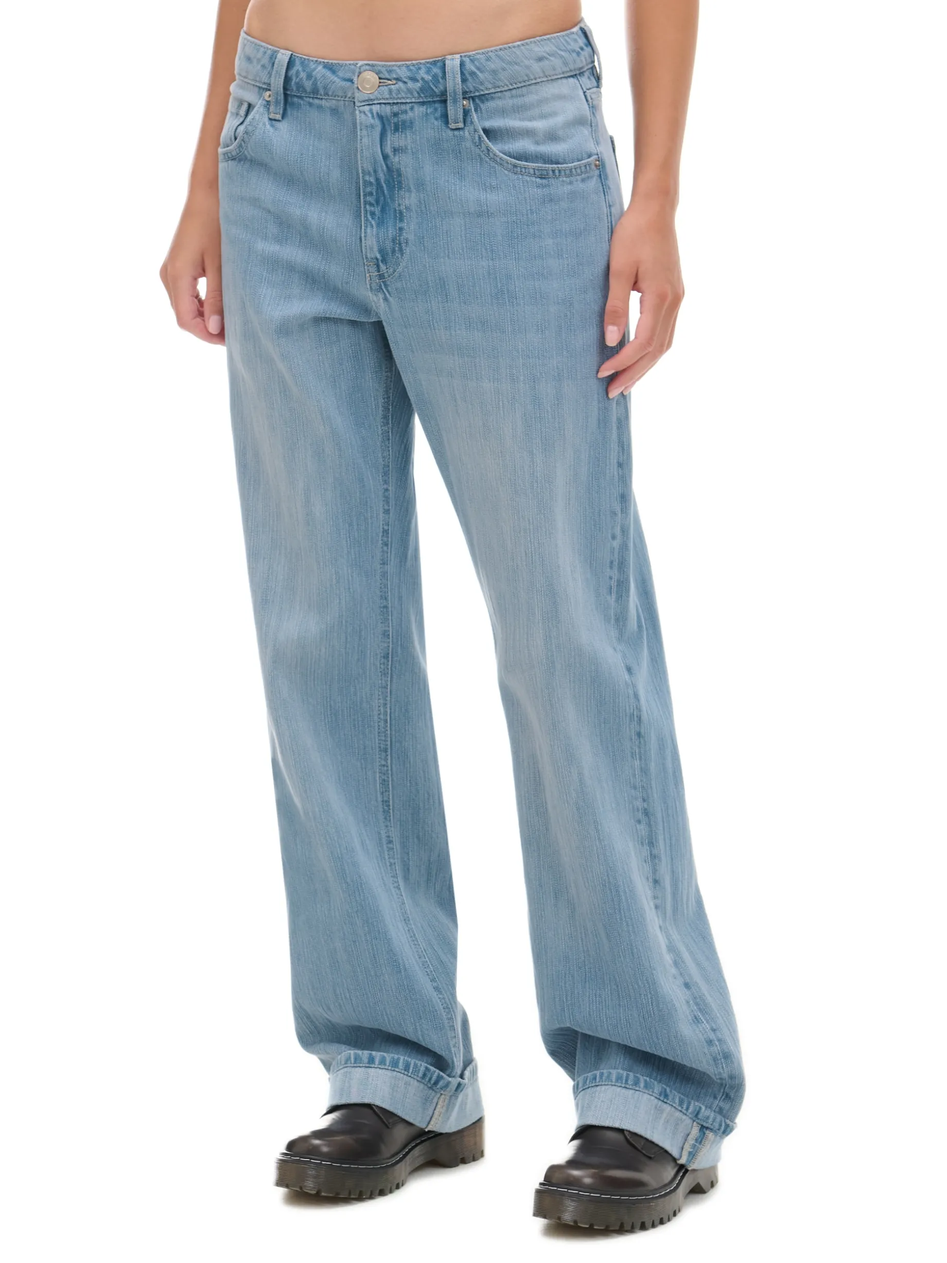 Jeansy baggy w stylu vintage