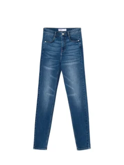 Jeansy skinny z kieszeniami