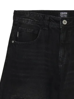Jeansy super baggy z przetarciami