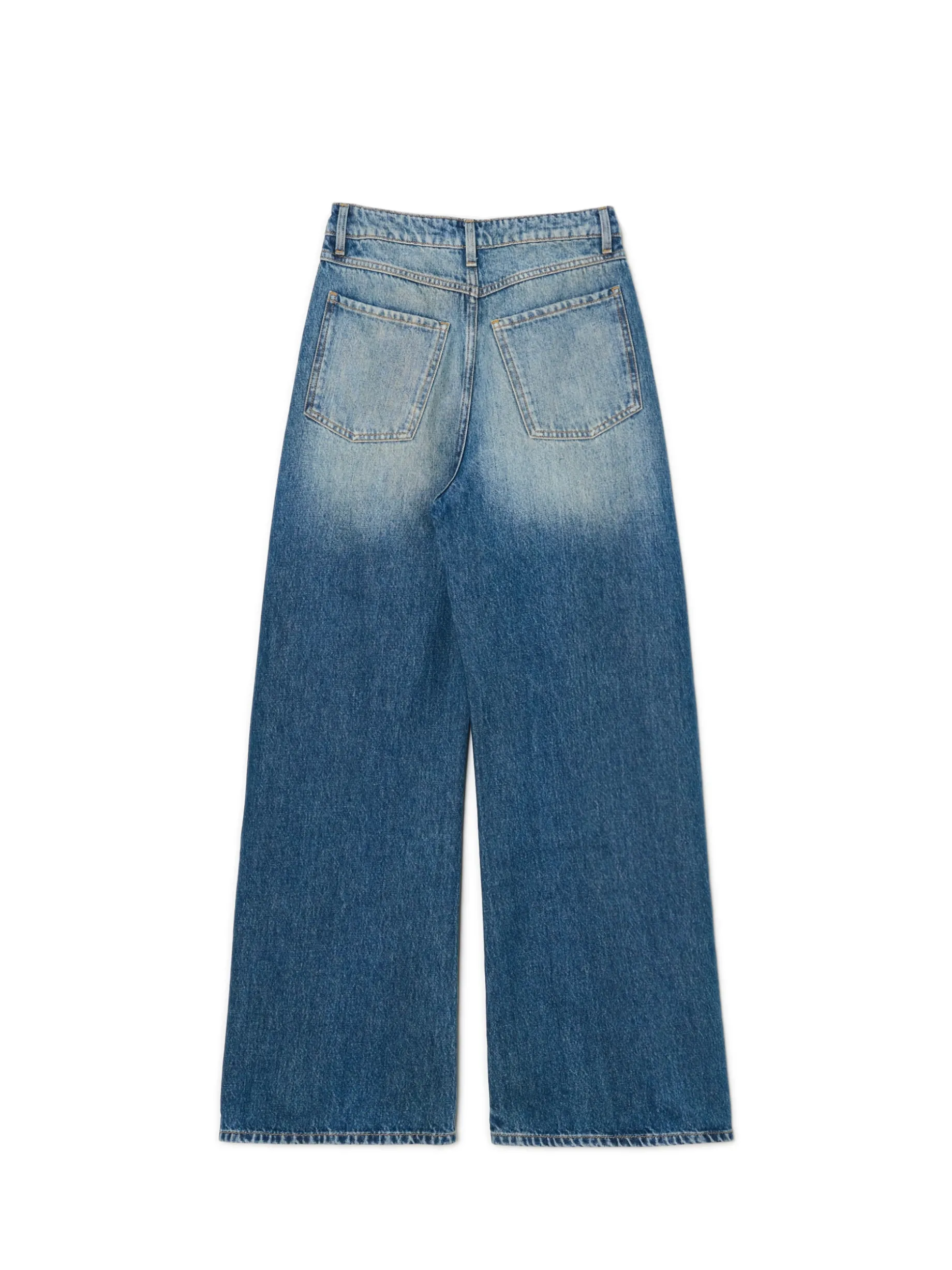 Jeansy wide leg typu barrel