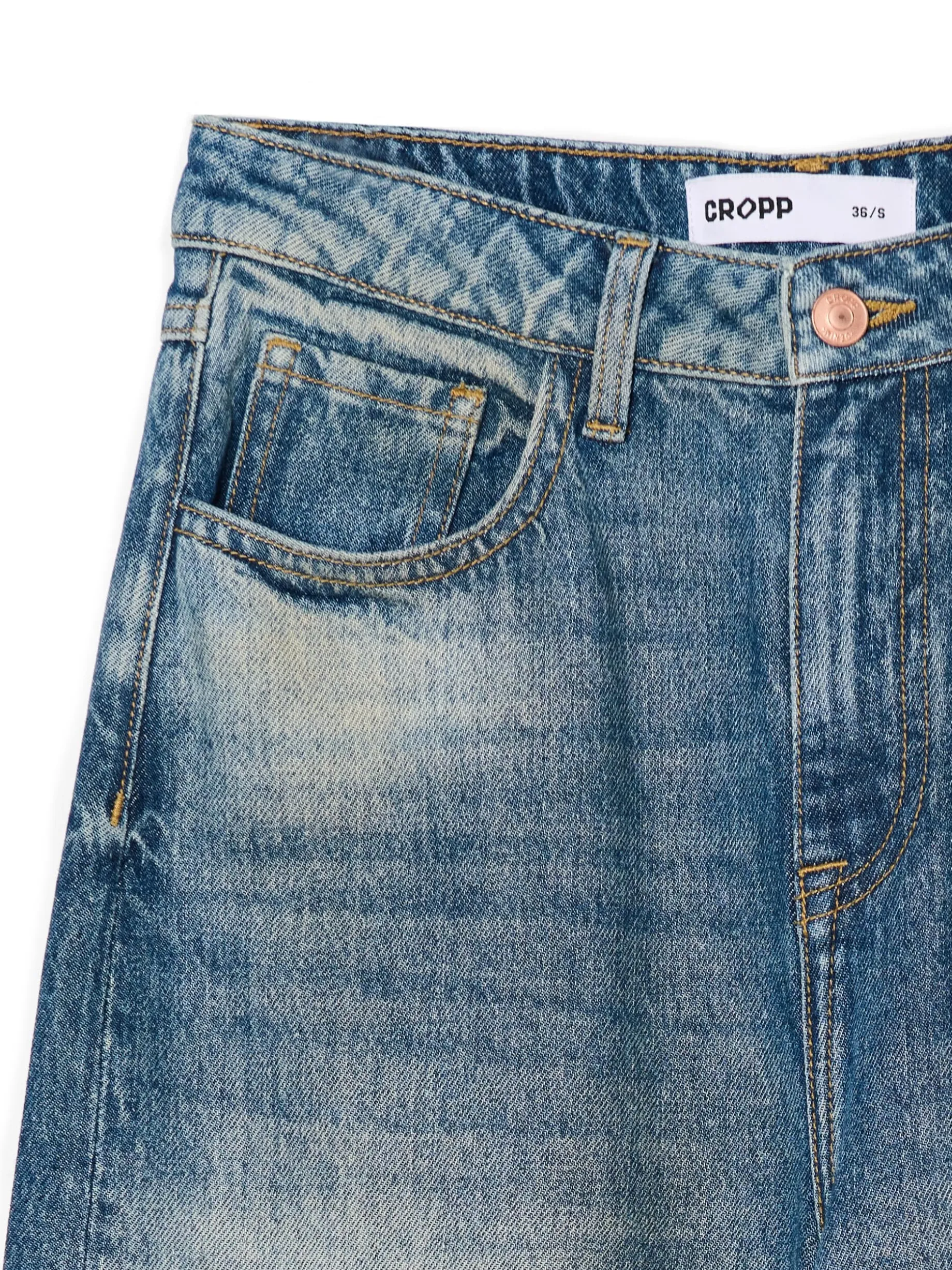 Jeansy wide leg typu barrel