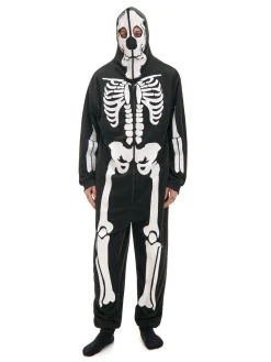 Jednoczęściowa piżama onesie z kościotrupem