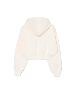 Kremowa bluza crop