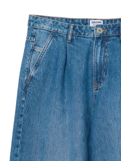 Niebieskie jeansy balloon baggy