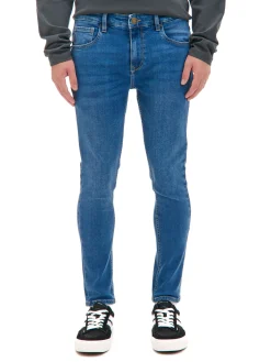 Niebieskie jeansy skinny