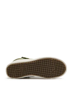 Oliwkowe sneakersy za kostkę