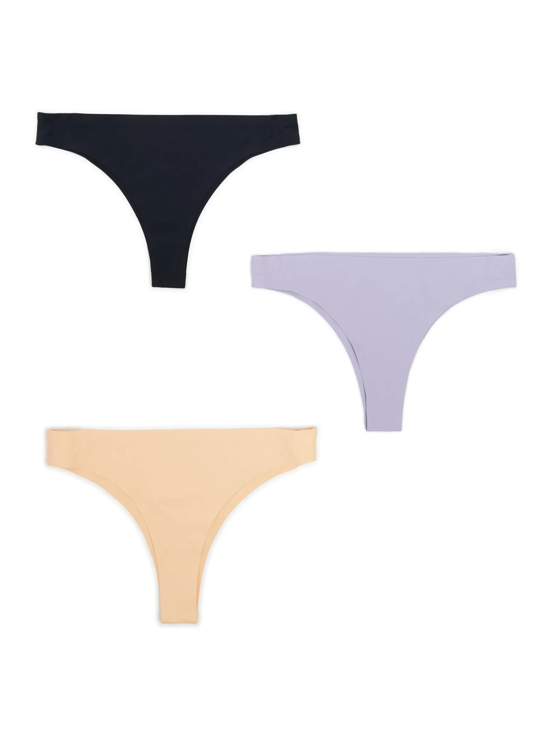 3 pack bezszwowych majtek brazilian