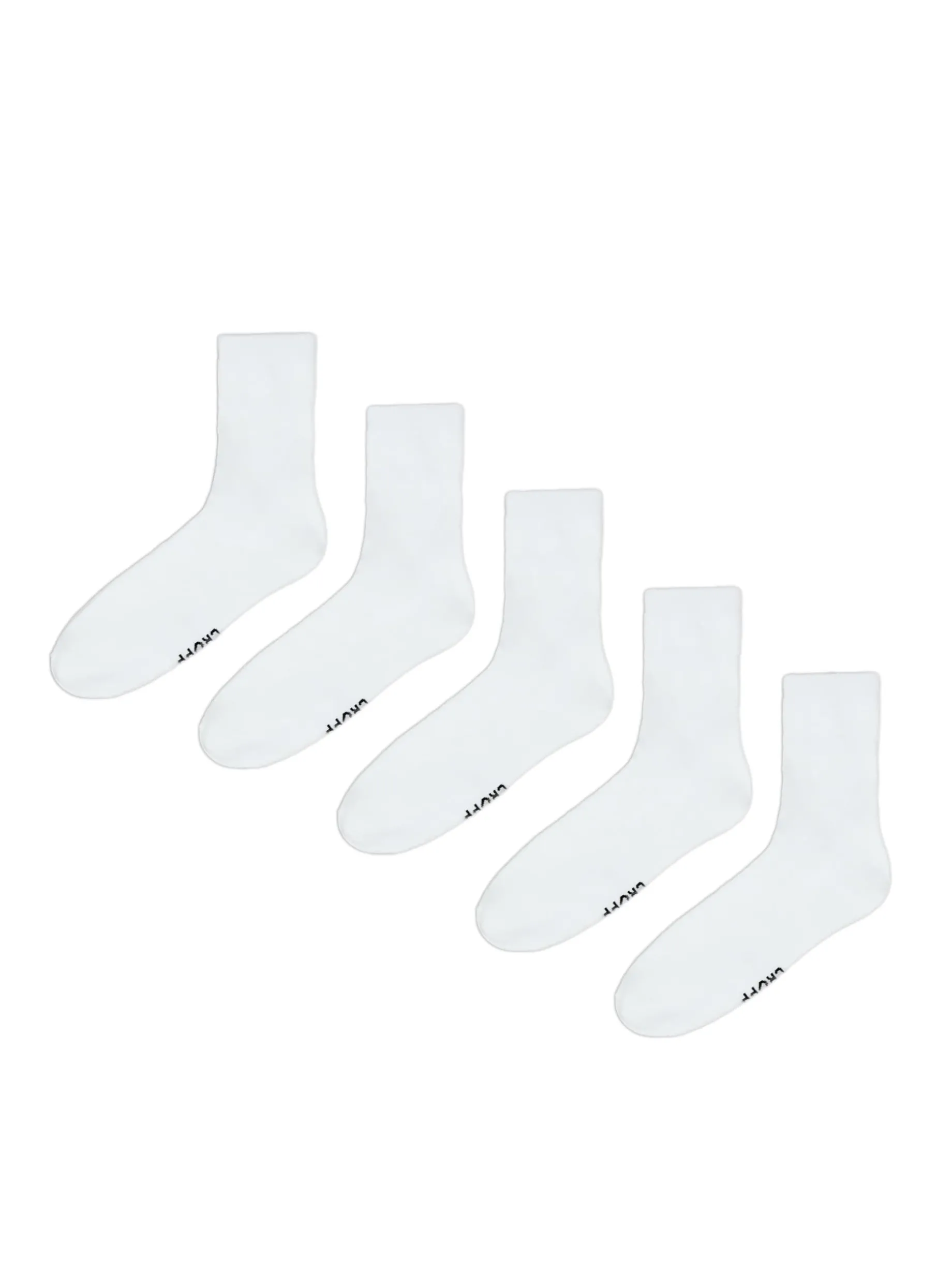 5 pack białych skarpet