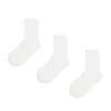 3 pack białych skarpetek basic