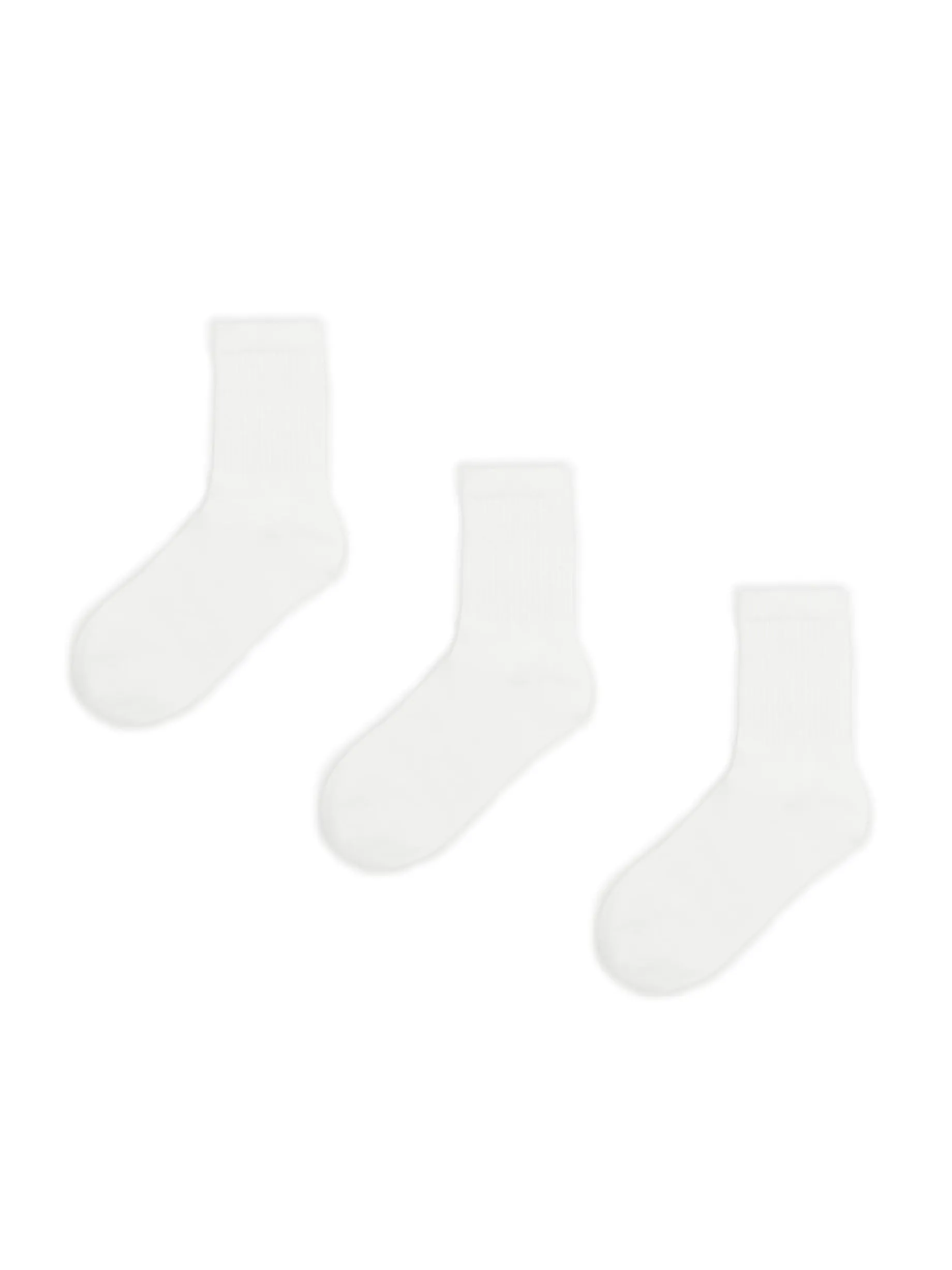 3 pack białych skarpetek basic