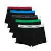 5 pack czarnych bokserek