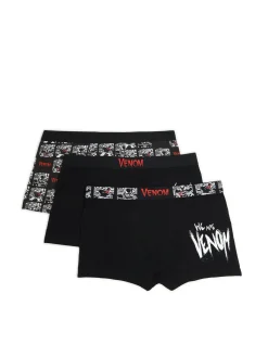 3 pack czarnych bokserek Venom
