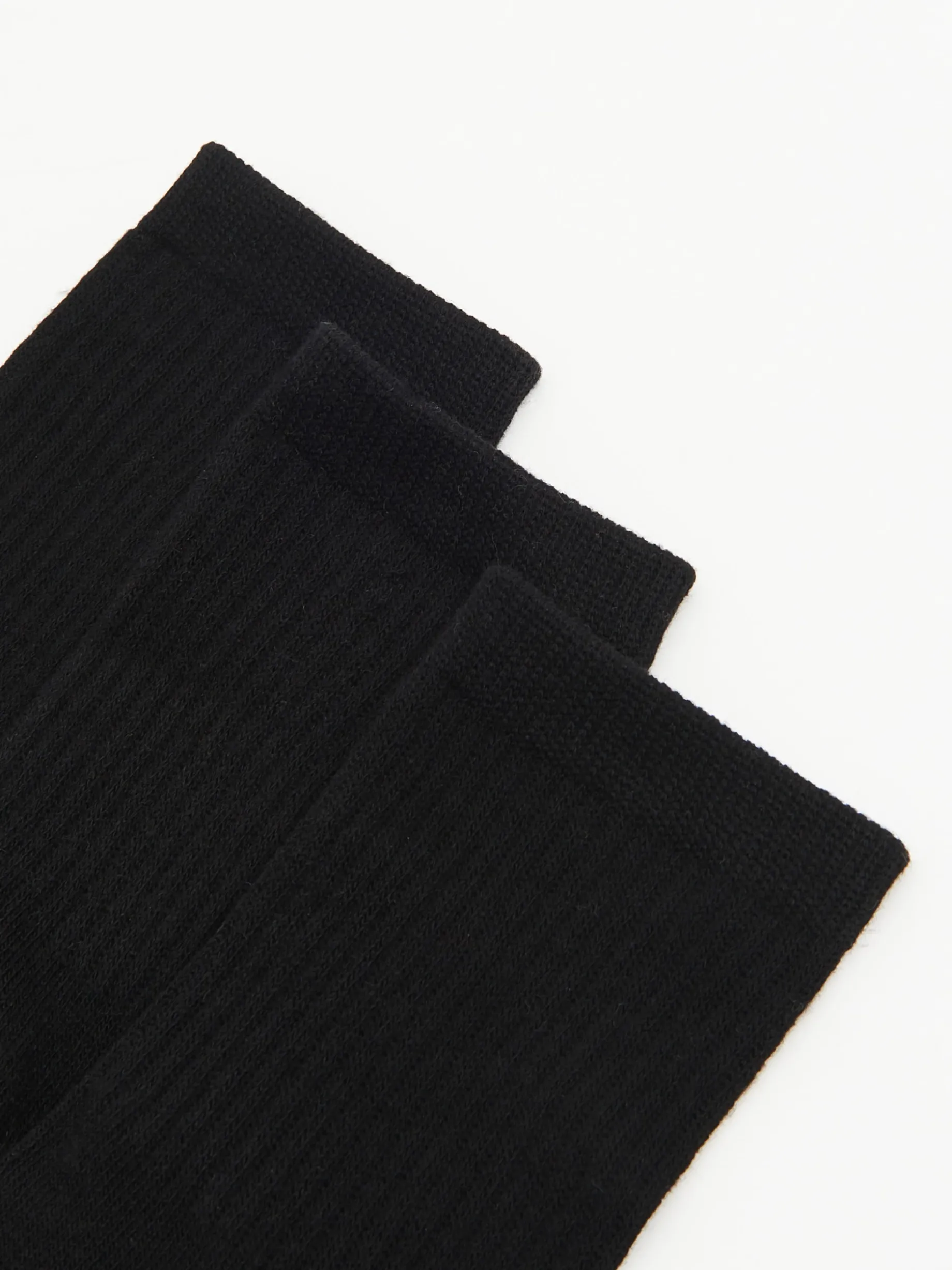 3 pack czarnych skarpetek basic