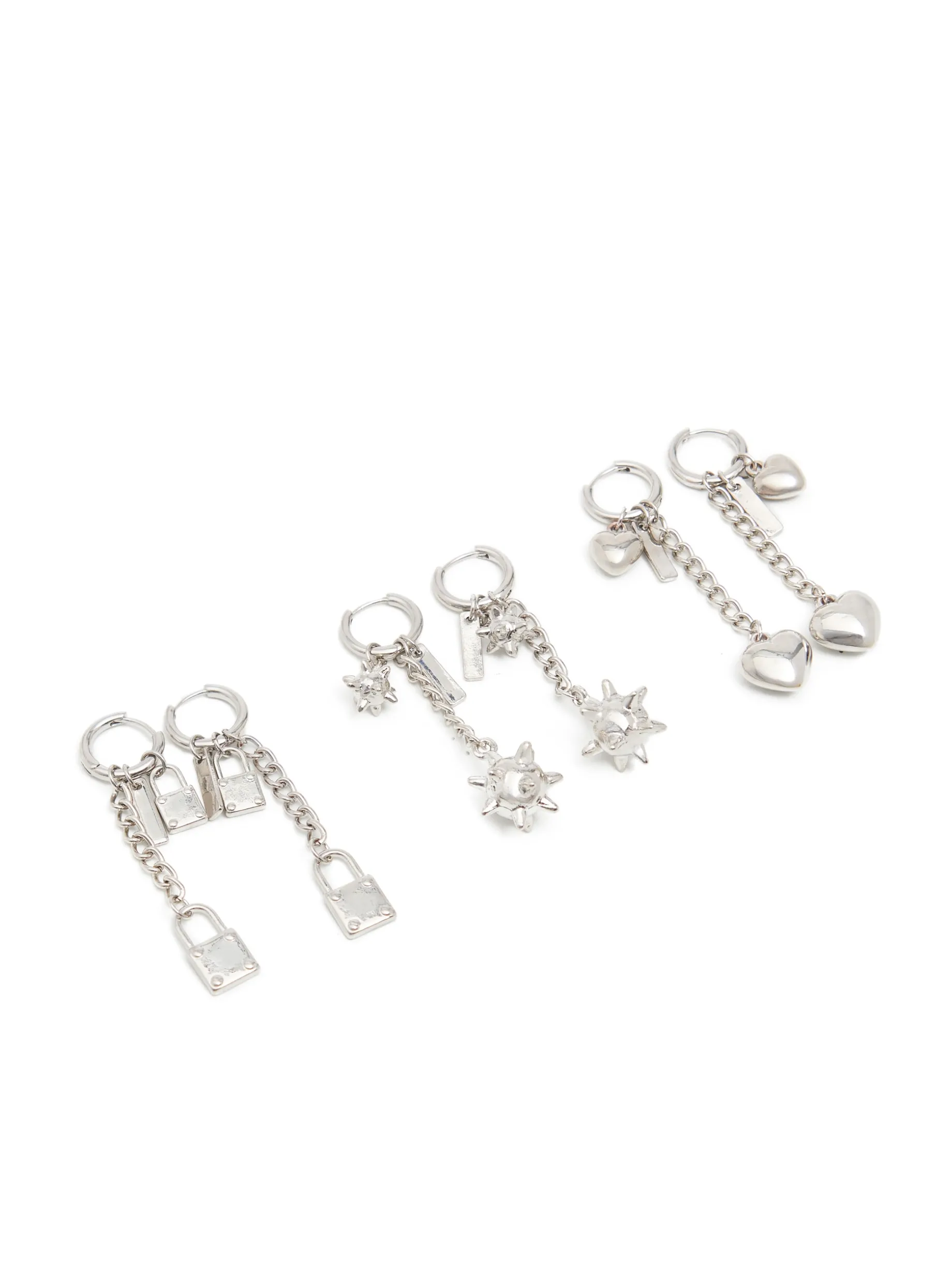 3 pack kolczyków z zawieszkami
