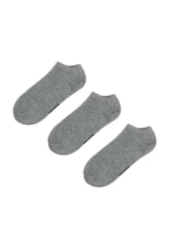 3 pack krótkich szarych skarpet