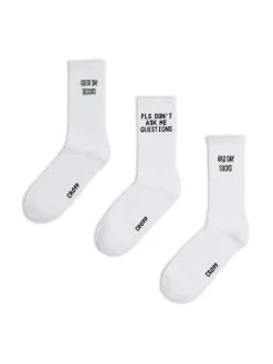 3 pack skarpet ze sloganami
