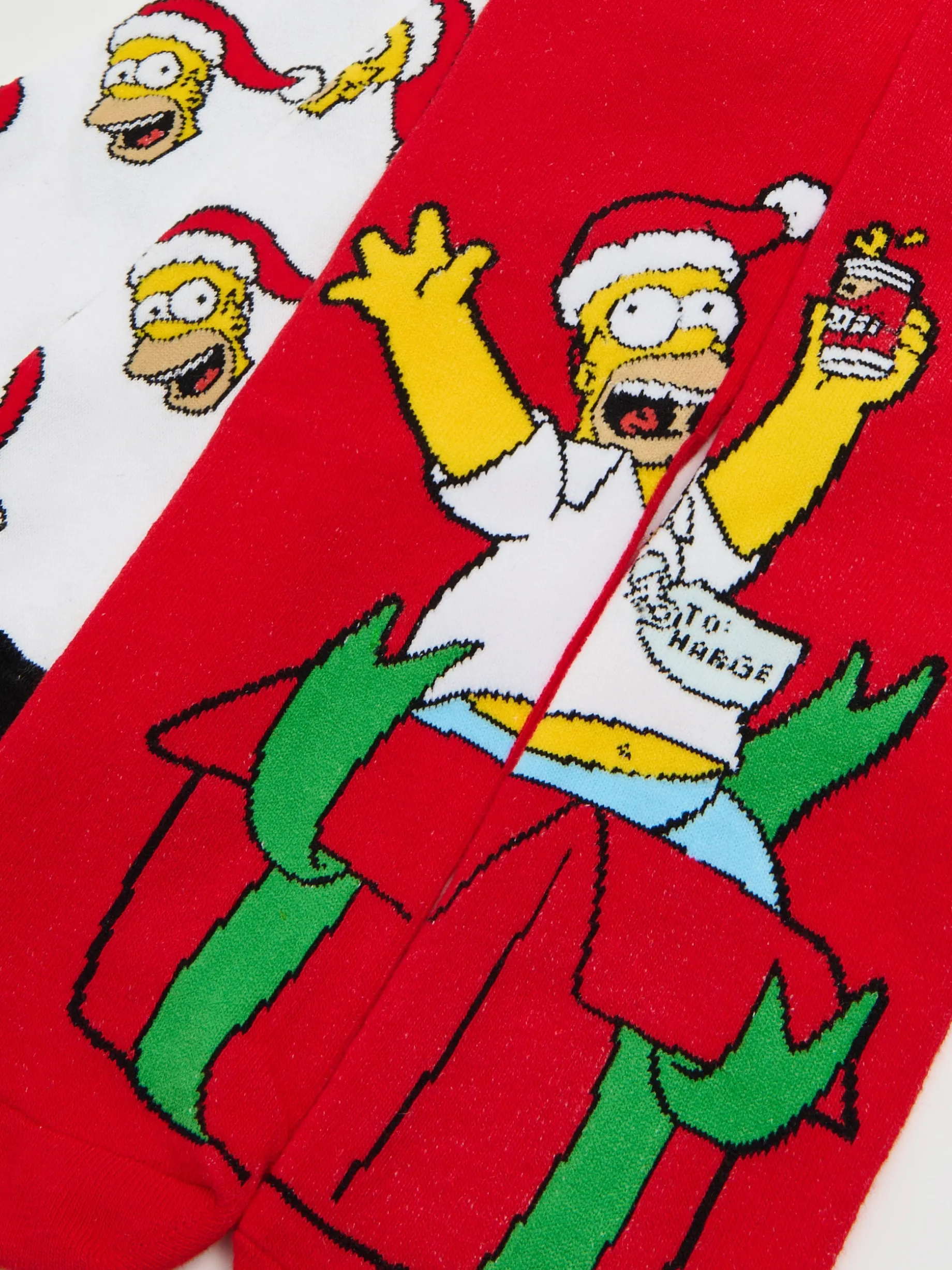 2 pack świątecznych skarpet Simpsonowie