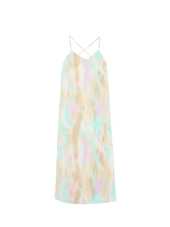 Pastelowa sukienka maxi