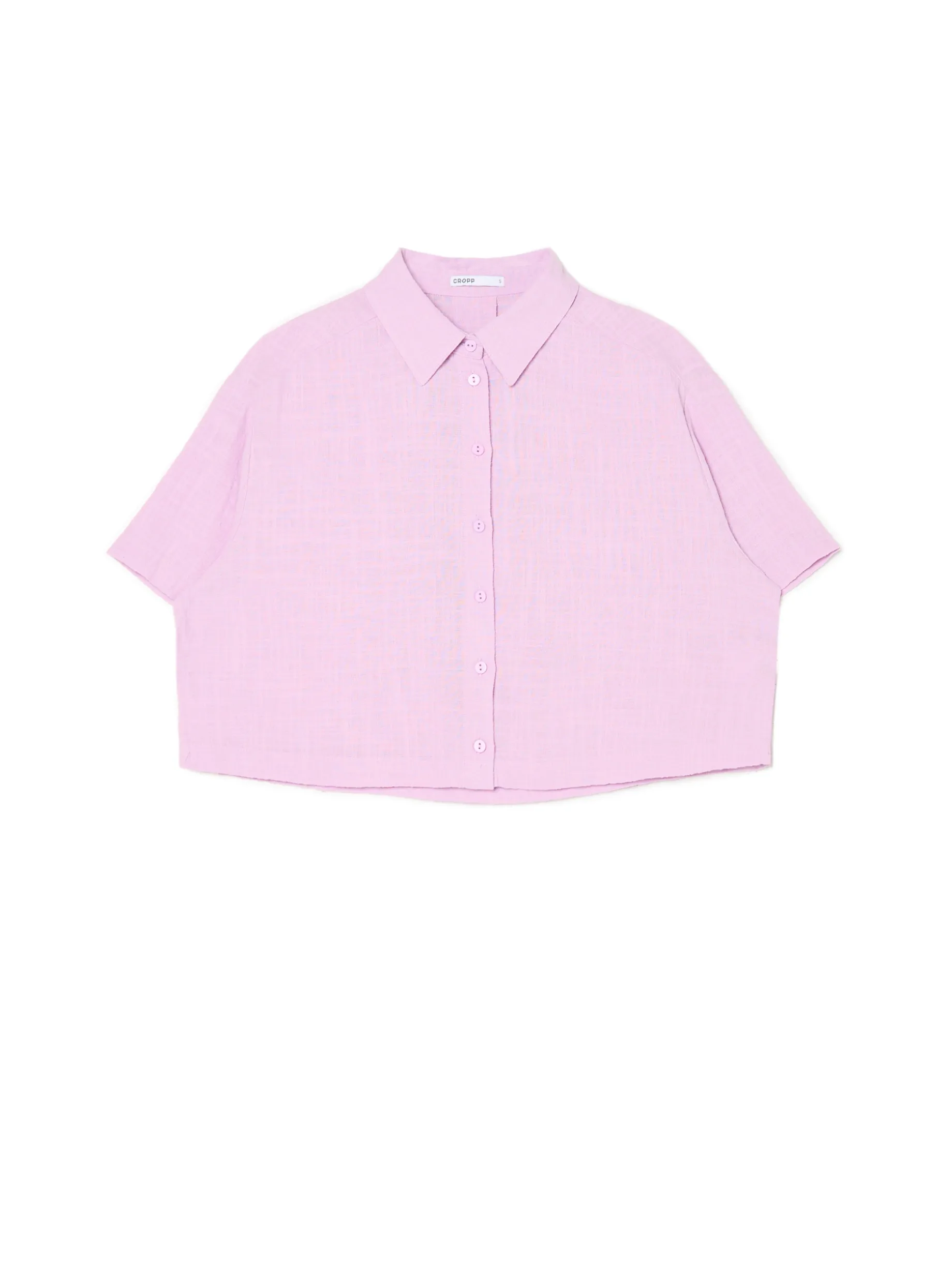 Różowa koszula w retro stylu