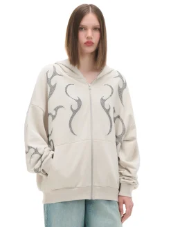 Rozpinana bluza z aplikacjami