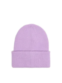 Różówa czapka beanie z dodatkiem wiskozy