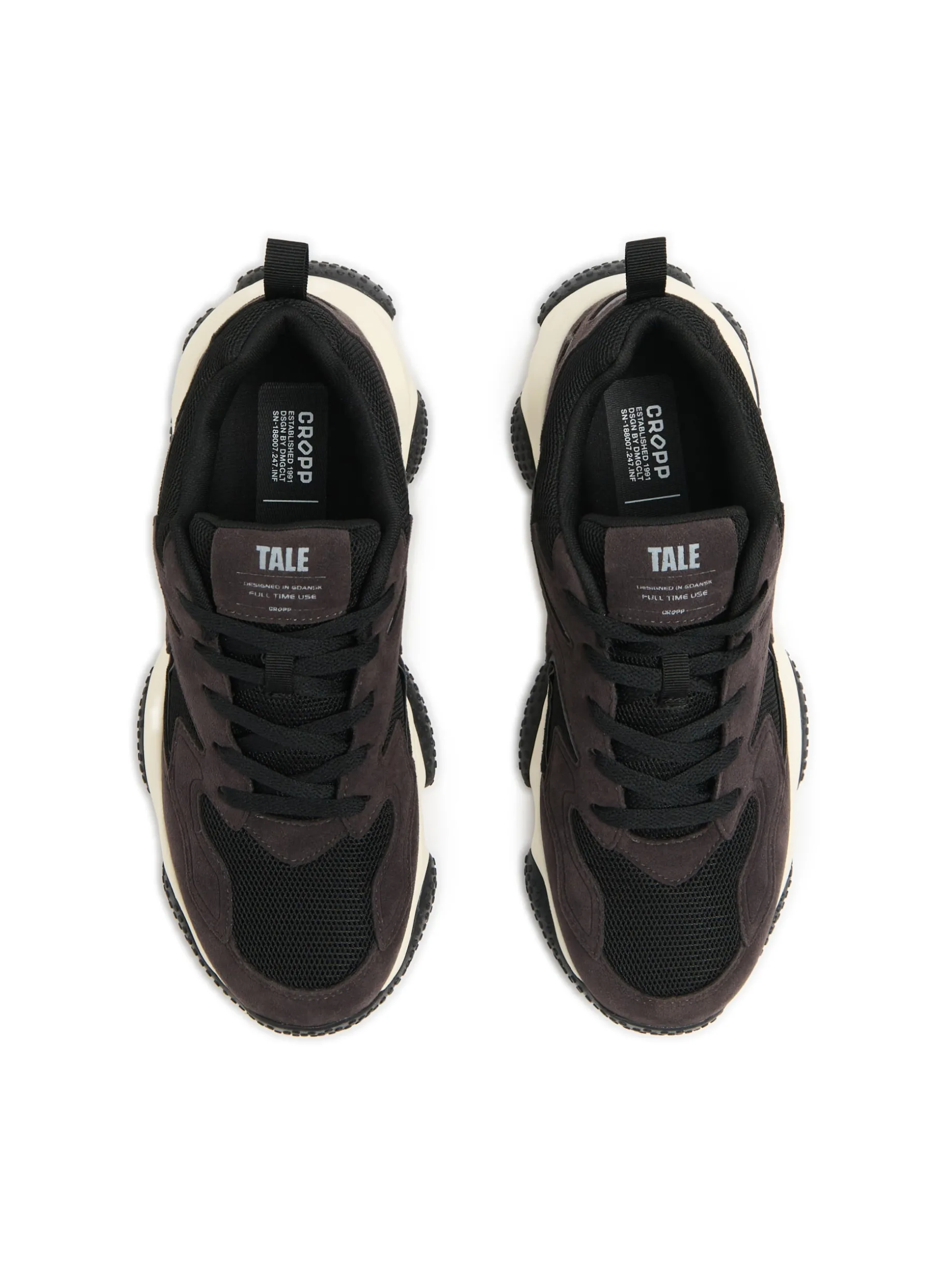 Sneakersy z elementami skórzanymi