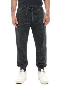 Spodnie joggery regular z napisem