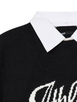 Sweter z odpinanym kołnierzykiem