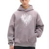 Szara bluza z kapturem i nadrukiem UNISEX