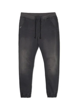 Szare jeansowe joggery