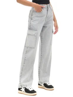 Szare jeansy baggy