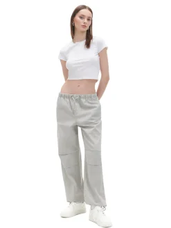 Szare jeansy parachute
