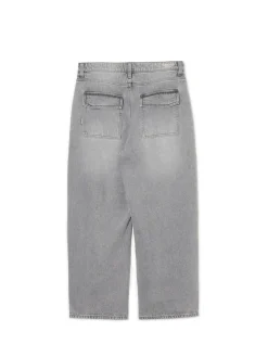 Szare jeansy skater
