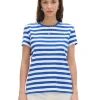 T-shirt w niebieskie paski